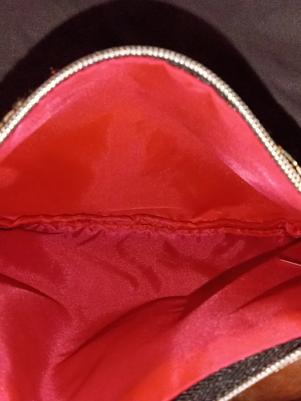 ipsy Gold Sequin Satchel Clutch
